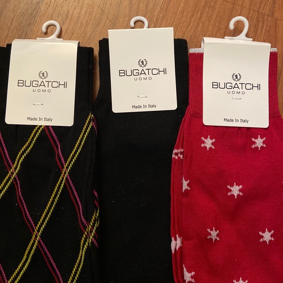 SOLD NWT 3-Pack of Bugatchi Men’s Dress Socks - Picture 2 of 4